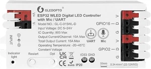Gledopto 15A WLED ESP32 Dual Addressable Controller Sound Reactive - Picture 1 of 7