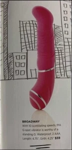 Brand New Pure Romance Broadway 10 -speed textured G-spot vibrator - Picture 1 of 12