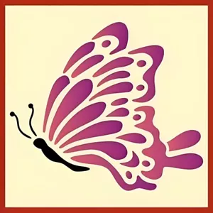 STENCIL BUTTERFLY 3 - NUOVO! - The Artful Stencil - Foto 1 di 6