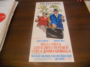 LOCANDINA ORIGINALE BELLA RICCA LIEVE DIFETTO MARISA MELL 1973 - Picture 1 of 1