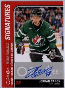 2011-12 O-Pee-Chee Signatures #TCCA Jordan Caron *S3512