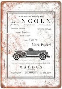 Vintage 1931 Lincoln Convertible Phaeton Auto Ad Retro Look Blechschild A3981 - Bild 1 von 2