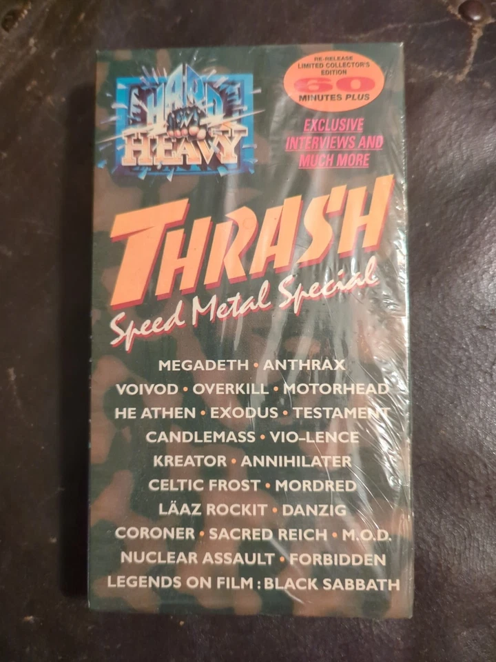 VINTAGE HARD N HEAVY THRASH SPEED METAL SPECIAL 1992 VHS New Sealed Mint.  Foto 1 de 2