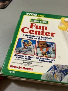 NEW VINTAGE 1996 Tyco Sesame Street FUN CENTER  Stroller seat  toys preschool - Picture 1 of 11