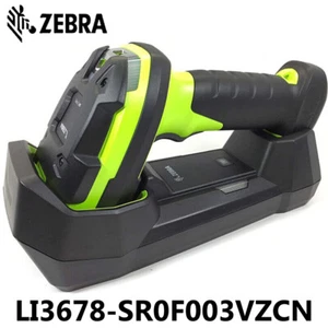Zebra LI3678-SR0F003VZCN Ultra-Rugged Cordless 1D Barcode Scanner USB Cradle Kit - Picture 1 of 6