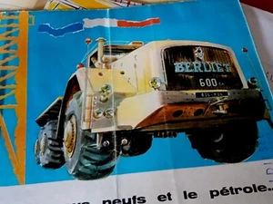 BERLIET T100 TRUCK CAMION PETROLIO SAHARA SHELL TIMBRO UFFICIALE 1957 - Bild 1 von 12