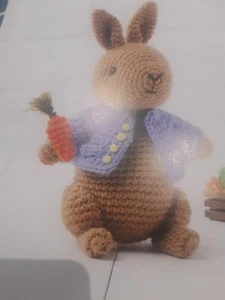 Crochet Pattern copy Peter Rabbit Soft Toy Amigurumi Method DK 20 cm Tall - Picture 1 of 2