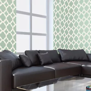 PLANTILLAS DE PARED Azulejos marroquíes Allover Aerógrafo GRAN TAMAÑO STENCIL para decoración de bricolaje - Imagen 1 de 4