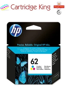 Cartucho de tinta tricolor original HP 62 para impresora todo en uno HP Envy 5646 - Imagen 1 de 6