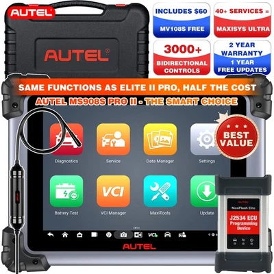 Autel MaxiSYS MS908S PRO II/MK908 II 2025 Top J2534 Programming Coding Auto Tool - Image 1 of 4