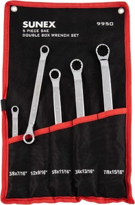 Sunex 9950 SAE Set di chiavi a doppia scatola, 5 pezzi - Foto 1 di 5