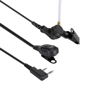 2 Pin PTT K Head Air Conduit Earpiece Earphone Support For Fit For Kenwoo FY - Zdjęcie 1 z 7