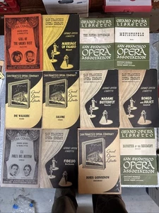Lot Of 22 San Francisco Opera House Pamphlets 1930s 1940s SF Historical Ephemera - Picture 1 of 4