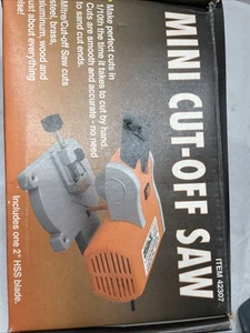 Mini Benchtop Cut Off Miter Saw Hobby Crafts Cuts Wood Brass Home Tool 7800r/min - Picture 1 of 16