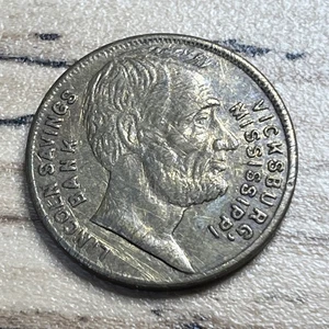 Lincoln Sparkasse Vicksburg, Miss. Gut für 50c/1$ (selten) feinstes ? *z286 - Bild 1 von 2