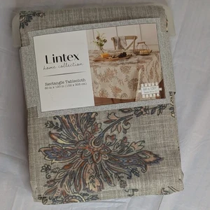 Lintex Home Collection Tischdecke, 60" x 120" Grasluke mit Blumen Neu - Bild 1 von 8