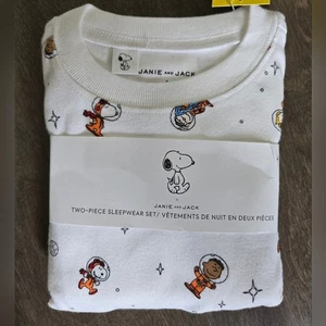 Janie and Jack x Peanuts NWT Two-Piece Sleepwear Set - Kids Size 4 - Picture 1 of 4