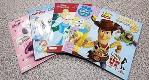 5 Coloring &Activity  Books. Toy Story, Lion King, Mickey & Minnie, Princess - Picture 1 of 6