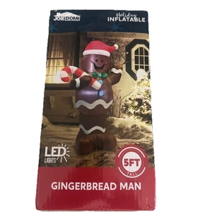 Weihnachten Aufblasbare Outdoor Dekoration, Weihnachten Blow Ups Lebkuchenmann 5ft - Bild 1 von 4