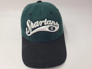 Michigan State University Spartans Captivating Adjustable Hat Cap Green Black - Picture 1 of 12