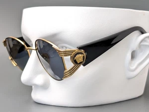 90er GIANNI VERSACE Mod. S64 Col.16L Sonnenbrille Gold Gestell Medusa Vintage - Bild 1 von 17