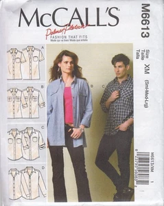 Schnittmuster McCall's Palmer/Pletsch 6613 Misses' & Herren Freizeithemden - Bild 1 von 1