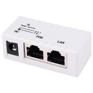2X(Poe Splitter Poe Injector Rj45 Dc 5.5Mm x 2.1Mm Input Passive Poe7484 - Photo 1/7