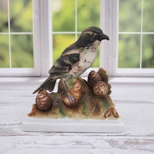 Vintage Lefton China Shrike Vogel handbemalt Keramik Figur # KW864 - Bild 1 von 7