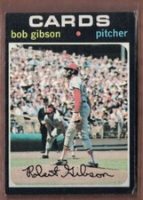 1971 Topps Baseball Bob Gibson St. Louis Cardinals #450