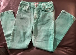 NEW La Miniatura Girls X RAY WASH CRAYON SKINNY GREEN Jeans, Size 10 Ret. $62 - Picture 1 of 5