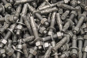 (25) Galvanized Concrete Wedge Anchor Bolts 1/2 x 3-3/4 Includes Nuts & Washers - Picture 1 of 1