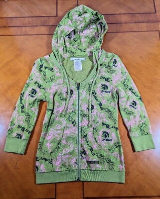 Толстовка с капюшоном женская Disney Parks Tinker Bell размер XS зеленая на молнии - Изображение 1 из 4