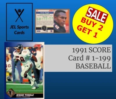 1991 SCORE FOOTBALL~CARDS #1-199~COMPLETE YOUR SET~YOU PICK~BUY 2 GET 1~{19B} - Image 1 of 3