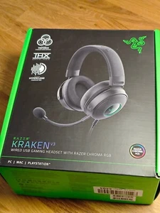 Casque gaming Razer Kraken V3 7.1 Surround +++ OPTIQUEMENT COMME NEUF / PIPES LKS - Photo 1/6