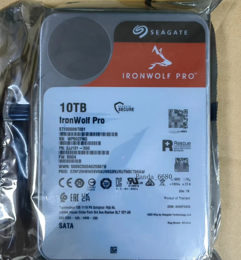 New Seagate IronWolf Pro ST10000NT001 Internal 7200RPM 10TB Hard Drive HDD 256MB - Image 1 of 1