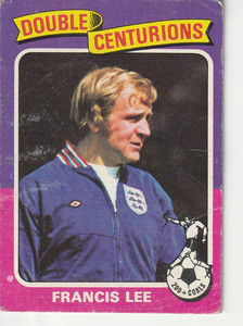 Topps Football Trade Card Red Back Double Centurions No. 67 Francis Lee Man City
