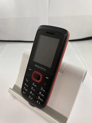 MobiWire Ayasha Black/Red Vodafone Vodafone Mobile Handset 1.80" Screen Display  - Image 1 of 4