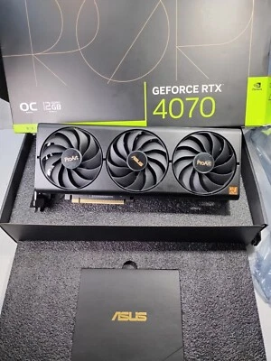 ASUS ProArt RTX4070-O12G NVIDIA GeForce RTX 4070 12 GB GDDR6X *Barely Used READ - Image 1 of 4