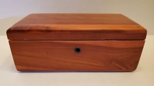 Vintage Lane Cedar Chest Mini Wood Hinged Lid Storage Jewelry Box Liberty MO - Picture 1 of 10