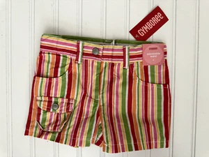 Gymboree Cherry Baby Rainbow striped Shorts Size 4 - Picture 1 of 1