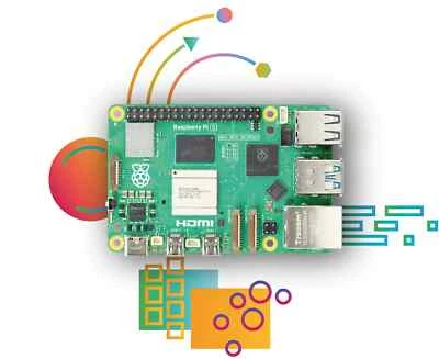 RASPBERRY PI 5 MODEL B, RAM 4GB, 2.4GHZ WiFi Bluetooth - Ultimo Modello - Immagine 1 di 3