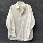 Gitman Bros. Long Sleeve Button Shirt Men's 16 White Made In USA
