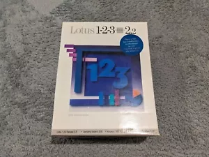 Lotus 1-2-3 Version 2.2 Software 5.25” Disk Spreadsheet DOS IBM PC New Sealed - Picture 1 of 6
