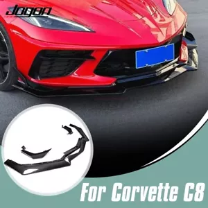 Kit de carrocería divisor de labios parachoques delantero de carbono seco para Corvette C8 Stingray Z51 2020+ - Imagen 1 de 18
