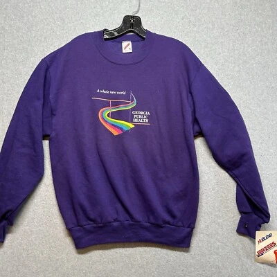 Sudadera Pullover De Colección Jerzees Georgia Salud Pública Talla M Todo Nuevo Mundo Nueva Con Etiquetas Foto 1 de 4