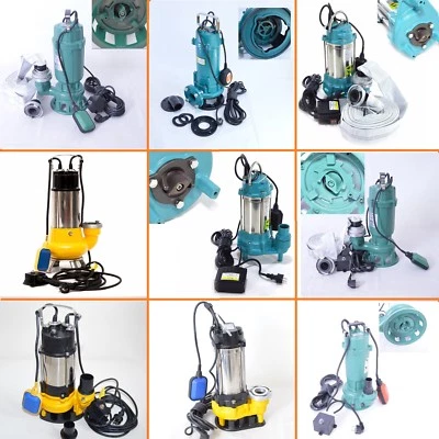 Fäkalienpumpe Schmutzwaserpumpe Schneidwerk Cutter Freier Durchlauf 180 - 2200W - Bild 1 von 4