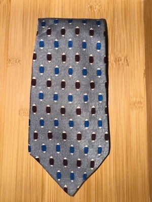 Corbata de seda geométrica Woodward - 56L 4,0W Foto 1 de 3