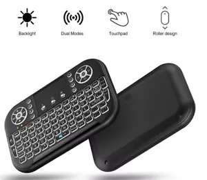 Bluetooth Mini Wireless Keyboard 2.4G mit Hintergrundbeleuchtung und USB-Empfäng - Bild 1 von 5