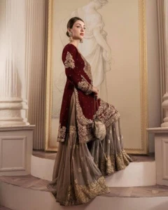 Vestido paquistaní Salwar Kameez listo para usar trajes indio boda fiesta bollywood - Imagen 1 de 8