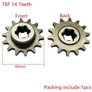 Front Gear Box Sprocket T8F 14T Chain Cog Flywheel For 43-49cc Minimoto ATV Bike - Picture 1 of 10